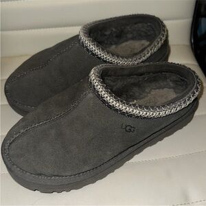 Ugg Tasman Slippers Charcoal Size 8 GUC!